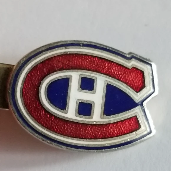 Vintage Montreal Canadiens tie clip National Hockey League Canada mens NHL - Picture 6 of 9